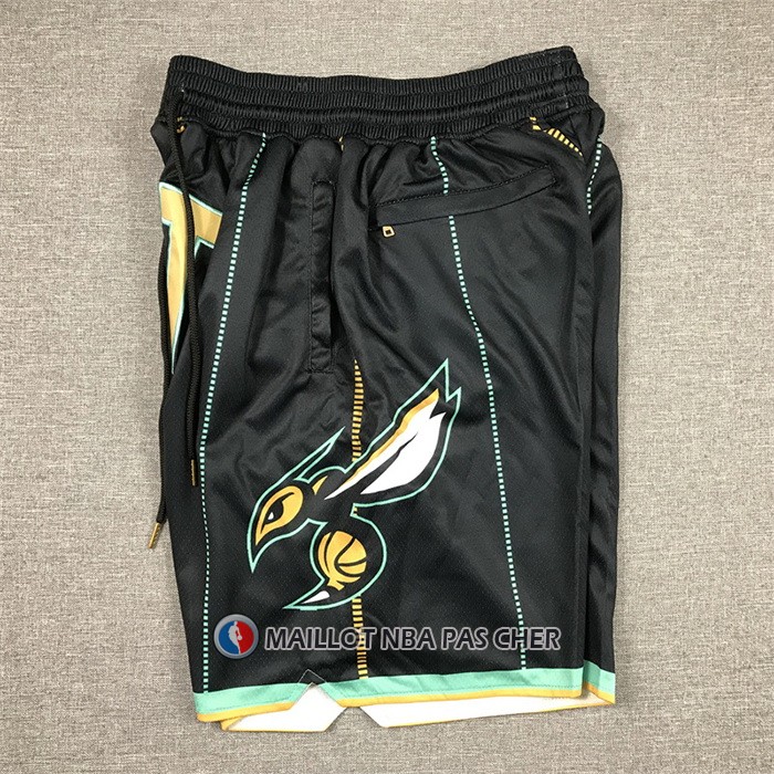 Short Charlotte Hornets Ville Just Don 2022-23 Noir